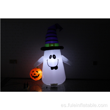 Calabaza y fantasma inflable de Halloween